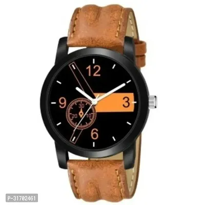 Stylish Brown Analog Watch For Men-thumb0