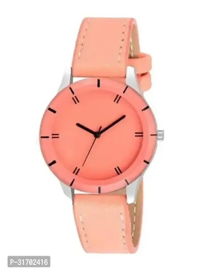 Stylish Peach Analog Watch For Men