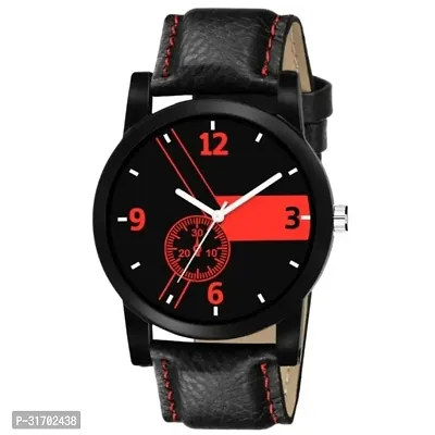 Stylish Black Analog Watch For Men-thumb0