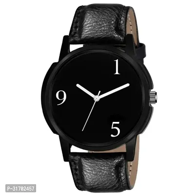 Stylish Black Analog Watch For Men-thumb0