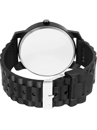 New Speed Breaker Belt With Big Size Dial All Black Waterproof Watch For Men And Boys-thumb1