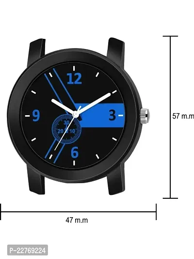 New Speed Breaker Belt With Big Size Dial All Black Waterproof Watch For Men And Boys-thumb3