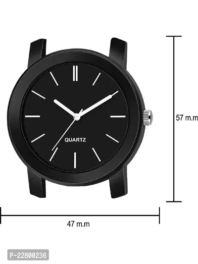 New Speed Breaker Belt With Big Size Dial All Black Waterproof Watch With King Bracelet For Men And Boys-thumb2