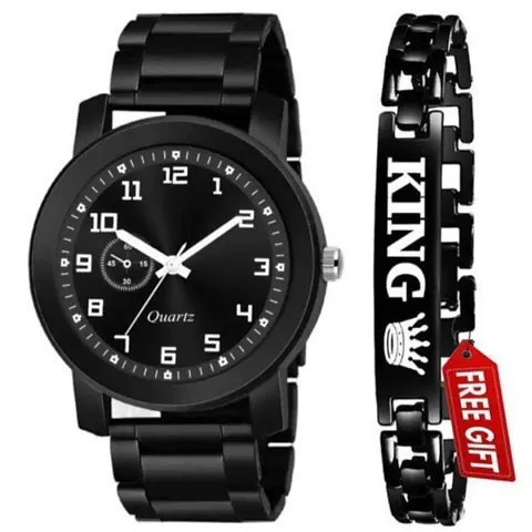 New Speed Breaker Belt With Big Size Dial All Waterproof Watch With King Bracelet For Men And Boys