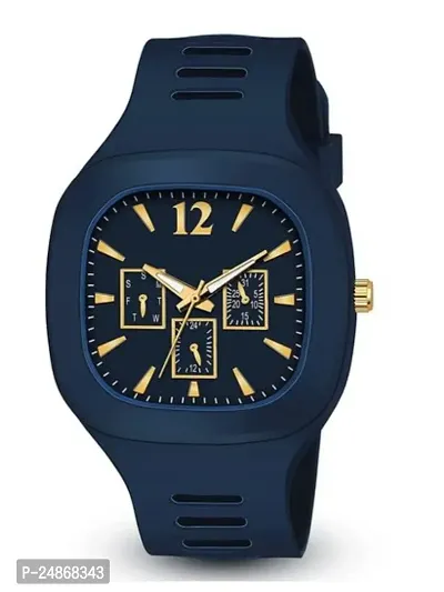 A07 Square Dial Blue Miller Watch For Men-thumb0