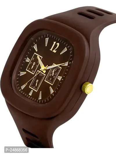 A07 Square Dial Brown Miller Watch For Men-thumb4