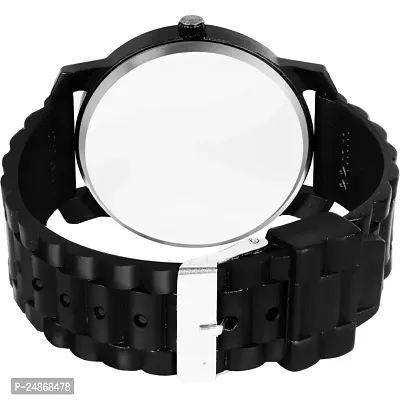 New Speed Breaker/Bump Belt Big Roman Dial All Black Watch For Men  Boys-thumb4