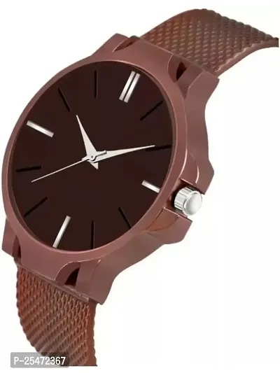 A48 Simple  Formal PU Belt Big Casado Dial Watch For Men  Women-thumb4