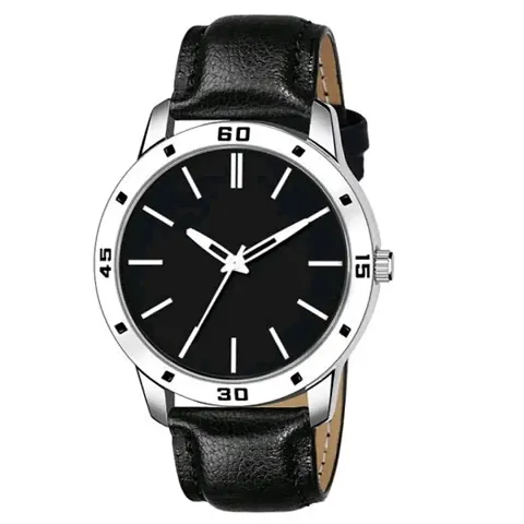 A68 Stylish Leather Belt Dial All Simple Dial Watch For Men Boys