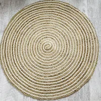 VANU? handwowen Jute Rug for Living Room,Dining Room,Bed Room,and Floor Braided Reversible Carpet for Bedroom-thumb2