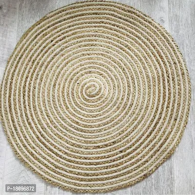 VANU? handwowen Jute Rug for Living Room,Dining Room,Bed Room,and Floor Braided Reversible Carpet for Bedroom-thumb3