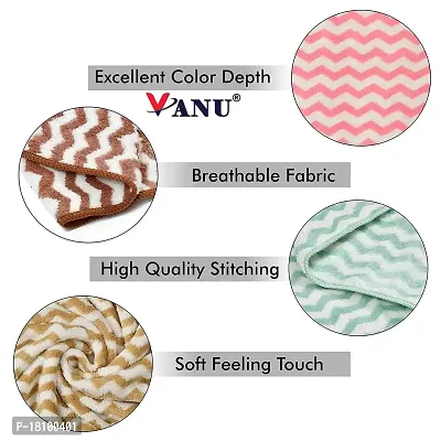 VANU? Microfiber Anti-Bacterial 300 GSM Midium Size Hand Towel | Super Soft and Absorbent Multipurpose Towels for Bathroom, Gym,  Workout Towels (16x24, 2)-thumb3