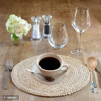 VANU Handwowen Jute Heat Resistant Dining Table Place mats,Placement for Dining Table,Jute Placement for Table