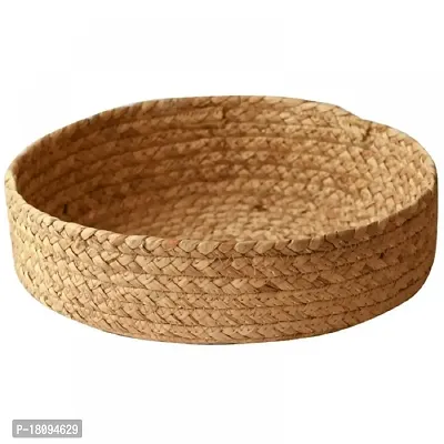 VANU? Handwowen Jute Planter Pots/Storage Basket with Handle, Multi-Purpose Storage Bag use for Bathroom Living Room-thumb0