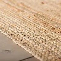 VANU? Handwoven Jute Rug Round and Rectangle Design,Braided Reversible, Runner, Kitchen,Hallway, Rug for Living  Bedroom-thumb2