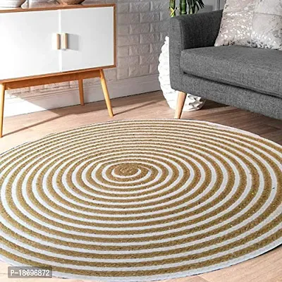 VANU? handwowen Jute Rug for Living Room,Dining Room,Bed Room,and Floor Braided Reversible Carpet for Bedroom-thumb5