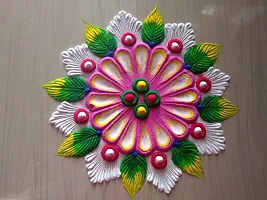 Rangoli Powder Colors Bottles 100 Gram Each Design Creativity Diwali Floor Rangoli Art Multicolors Colors 10 Bottle-thumb3