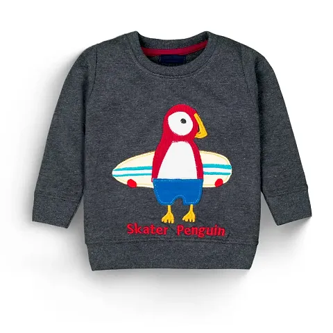 Mustmom? Soft and Comfortable Cute Casual Fleece Sweatshirt for Baby Boys and Girls Penguin