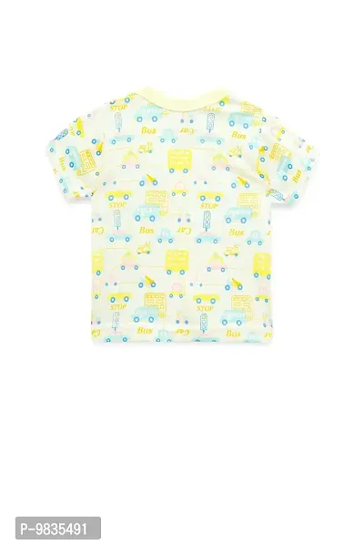 mustmom Baby Boys & Baby Girls Casual T-Shirt Cap, Shorts, Mitten, Socks, Handkerchief (Yellow)-thumb4