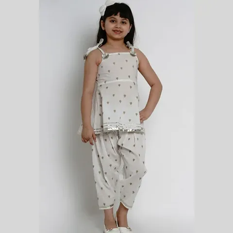 Indi Girls Festive Party Kurta and Patiala Set