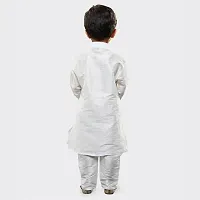 mustmom White Kurta and Pyjama set for baby boys-thumb1