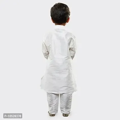 mustmom White Kurta and Pyjama set for baby boys-thumb2