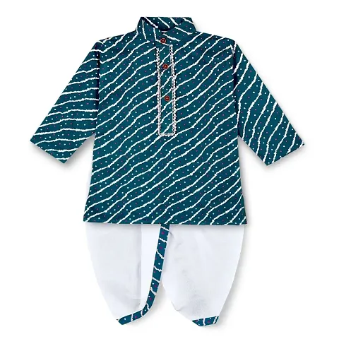 Classic Kurta With Dhoti Set For Boys