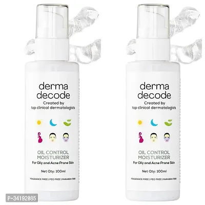 Derma Decode Face Moisturizer For Oily Skin And Acne Prone Skin 200Ml Pack Of 2-thumb0