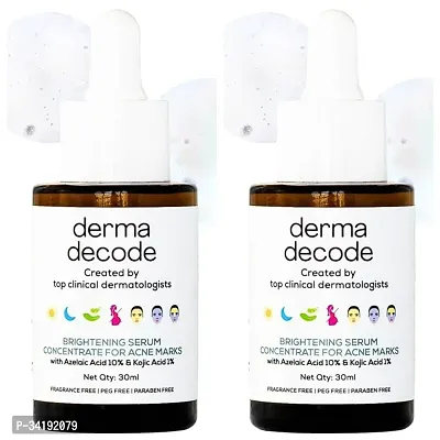 Derma Decode Acne Marks Removal Face Serum With Kojic Acid For Glowing Skin 60Ml Pack Of 2