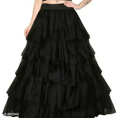 Net ruffle skirt on sale online