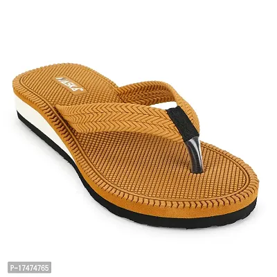 Brown Color Aaska Trendy Embossing Slippers