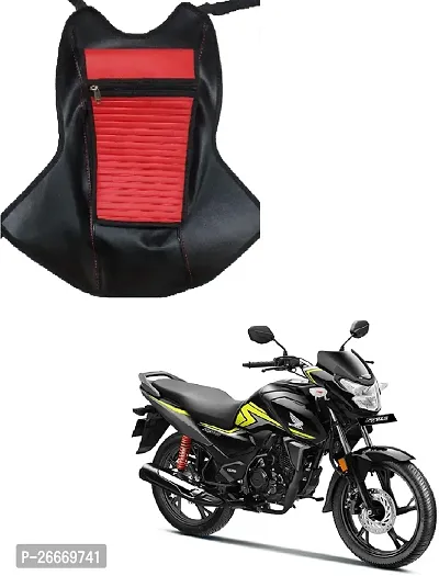 Asesome Creation Bike tank cover waterproof leather RED Strap Bajaj Discover 100 DTS i Universal For Bike Bike Tank Cover
