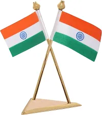 CapeShoppers Indian Triangle Car Dashboard Flag Flag  (Polyester)-thumb2