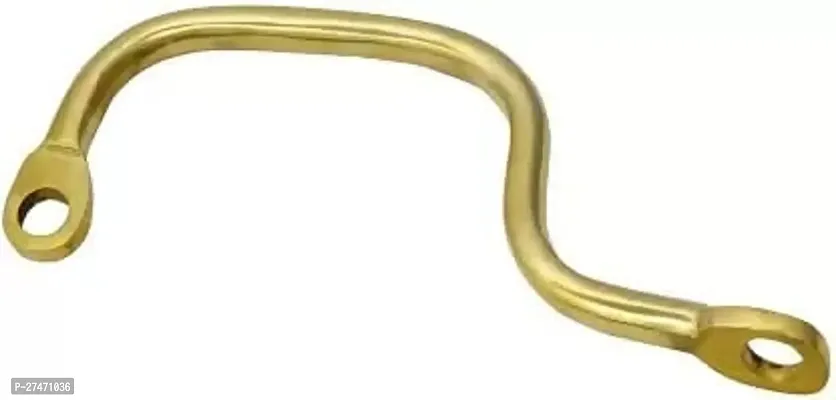 CAPE SHOPPERS Rear Outer Brass Seat Side Handle for Bullet Bikes (Gold)