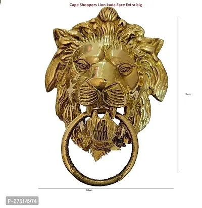 CAPE SHOPPERS Brass Logo Big Face Lion for Bullet