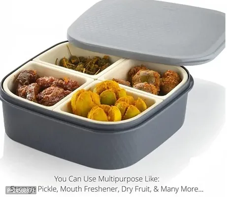 Multi Purpose 4 Sections Snack And Dry Fruit Serving Tray Pack Of 1