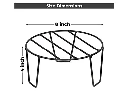 Greenele V Type Metal Indoor/Outdoor Plant Stand|Gamla Stand for Garden Balcony-Pack of 4(ONLY STAND, POTS ARE NOT INCLUDED)-thumb1