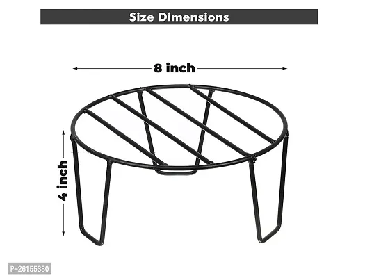 Greenele V Type Metal Indoor/Outdoor Plant Stand|Gamla Stand for Garden Balcony-Pack of 4(ONLY STAND, POTS ARE NOT INCLUDED)-thumb2