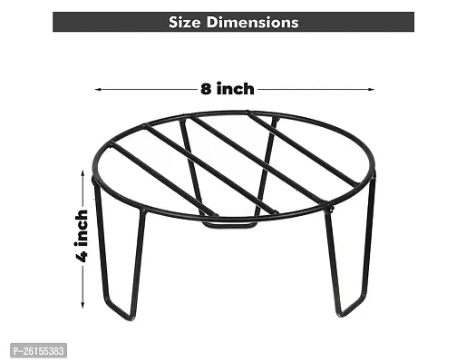 Greenele V Type Metal Indoor/Outdoor Plant Stand|Gamla Stand for Garden Balcony-Pack of 3 (ONLY STAND, POTS ARE NOT INCLUDED)-thumb2