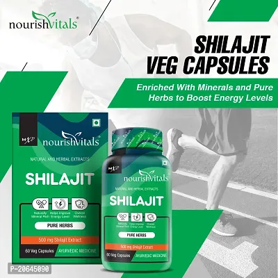 NourishVitals Premium Shilajit 50% Fulvic Acid, 60 Veg Capsules (Pack Of 3)-thumb3