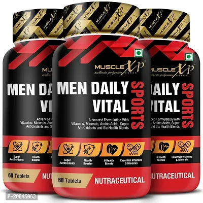 MuscleXP MultiVitamin Men Daily Sports 60 Tablets Pack of 3