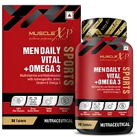 MuscleXP Men Daily Vital + Omega 3 Sports Multivitamin, 60 Tablets (Pack of 3)-thumb1