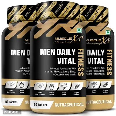 MuscleXP Men Daily Vital Fitness, 60 Tablets (Pack of 3)