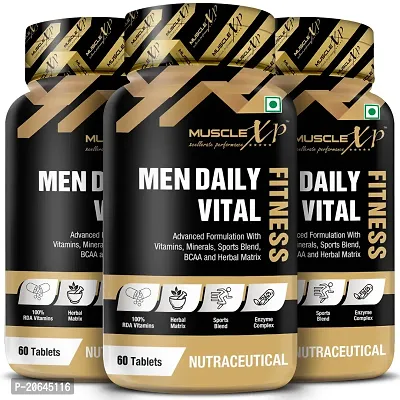 MuscleXP Men Daily Vital Fitness, 60 Tablets (Pack of 3)-thumb0