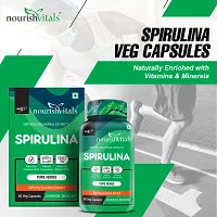 NourishVitals Spirulina Pure Herbs, 60 Veg Capsules (Pack Of 2)-thumb2