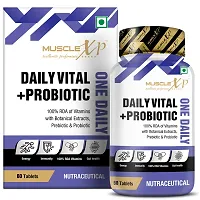 MuscleXP Daily Vital + Probiotic One Daily, 60 Tablets (Pack of 2)-thumb1