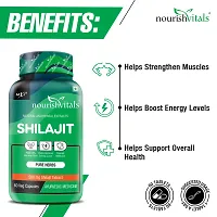 NourishVitals Premium Shilajit 50% Fulvic Acid, 60 Veg Capsules (Pack Of 2)-thumb4