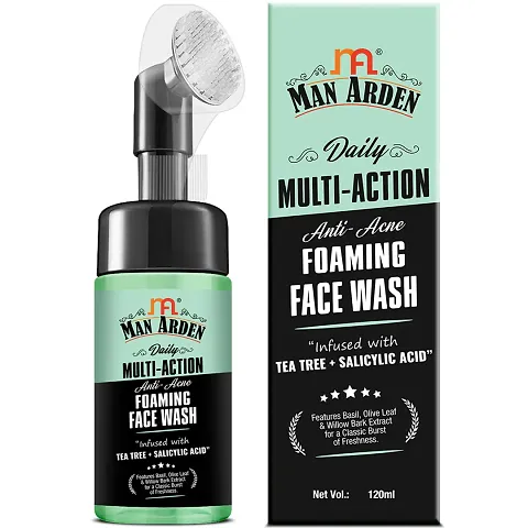 Man Arden Daily Multi-Action Anti - Acne Foaming Face Wash, 120ml