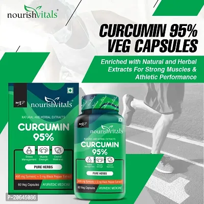 NourishVitals Curcumin 95% Curcuminoids, 60 Veg Capsules (Pack Of 3)-thumb3