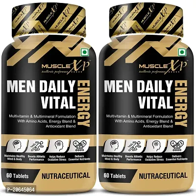 MuscleXP Men Daily Vital Energy 60 Tablets Pack of 2